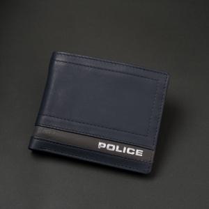 POLICE　ポリス　財布　ネイビー　折り財布　PA-59800-50　｜windpal