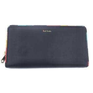 本決算特価　売切御免　【Paul Smith】ポールスミス　長財布　ファスナータイプ　ネイビー　W1A-4609-AEDGE-47｜windpal