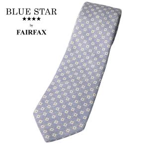 FAIRFAX ネクタイ シルク100% 小紋柄 新品未使用 FAIRFAX（フェアファクス） ネクタイ ビジネス ブランド 花柄小紋