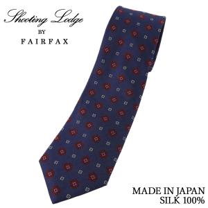 FAIRFAX（フェアファクス） ネクタイ ビジネス ブランド 小紋 グリーン