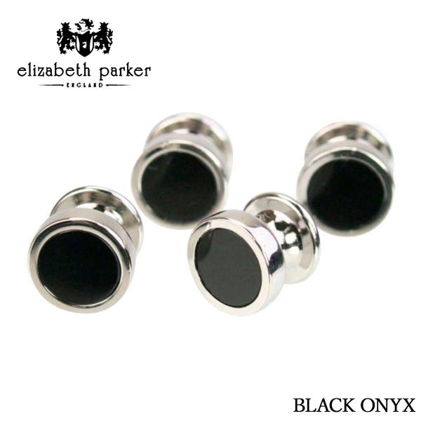 スタッドボタン メンズ アクセサリー エリザベス・パーカー Elizabeth Parker ブラッ...
