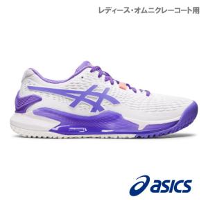 【SALE】アシックス レディ ゲル レゾリューション 9 OC  GEL-RESOLUTION 9 OC 1042A225 101カラー ［asics シューズ レディース オムニクレー用   23SS｜windsorracket-online