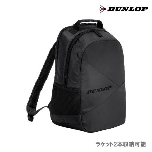 ダンロップ バックパック テニスラケット2本収納可  DUNLOP BAG DTC-2431 ブラッ...