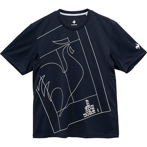 【ネットバーゲン】ルコックスポルティフ グラフィックプラクティスシャツ   LN5SHT53M-NV...