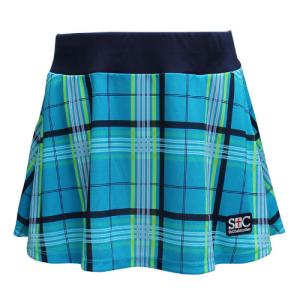 【SALE】セントクリストファー チェックフレアーゲームスコート   STC - BBW2262 - TQ   St.christopher SK レディース  22SS【メーカー取寄せ商品】