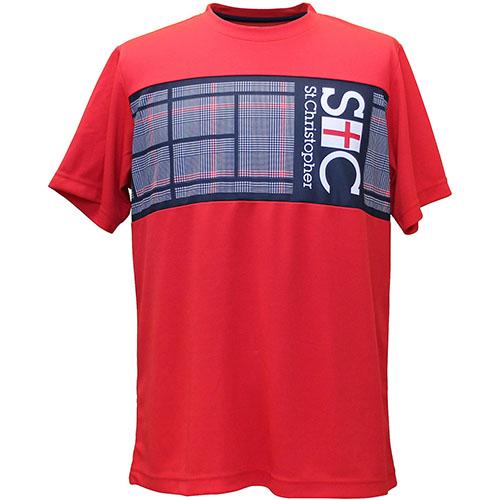 【SALE】セントクリストファー テニスコートプラクティスシャツ   STC-BDM5455-RD ...