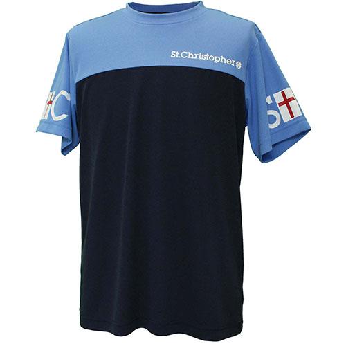 【SALE】セントクリストファー スリーブロゴプラクティスシャツ   STC-BEM1443-NVS...