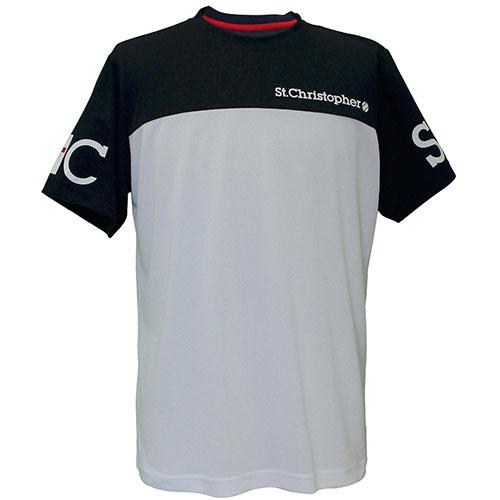 【SALE】セントクリストファー スリーブロゴプラクティスシャツ   STC-BEM1443-WHN...