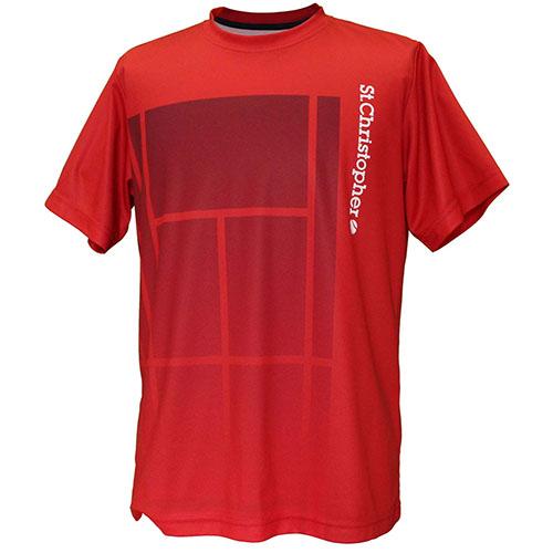 【SALE】セントクリストファー テニスコートゲームシャツ   STC-BEM1445-RD   S...