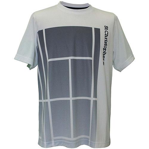 【SALE】セントクリストファー テニスコートゲームシャツ   STC-BEM1445-WH   S...