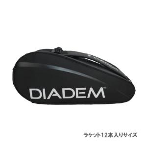 ダイアデム ラケットバッグ 12本入り DIADEM TFD007 165 ブラック バッグ 23SS｜windsorracket-online