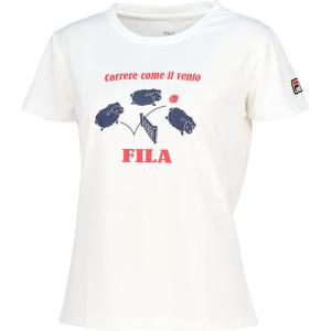 【ネットバーゲン】フィラ 大会販売グラフィックTシャツ   VL2793-01   FILA LS レディース  23FW｜windsorracket-online