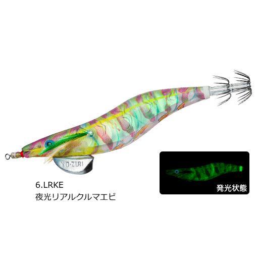ヨーヅリYO-ZURI アオリーQ 3D 2.5号 夜光リアルクルマエビLRKE