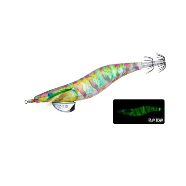 ヨーヅリYO-ZURI アオリーQ 3D 3.0号 夜光リアルクルマエビLRKE