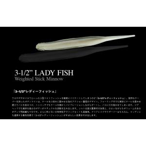 NORIES（ノリーズ） LADY FISH レディーフィッシュ 3-1/2” : センター