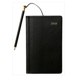 １２２１　産能手帳（鉛筆付き）（黒）　２０２６年版