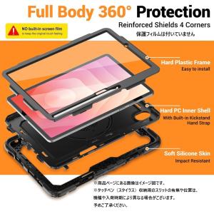 Lenovo TAB8 SoftBank ケース 耐衝撃 A401LV 2025年版 カバー 子供用 衝撃吸収 タブレット 11インチ ハンドル付き Tablet 11inch スタンドケース スタンド Lenov