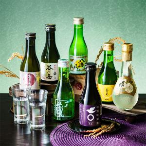 日本酒 飲み比べ 日本酒セット 酒 ギフト 優良配送 送料無料 7選-vol.1 全国7選 大吟醸 八海山入り 辛口 グラス2個付き『GFT』 TSALE