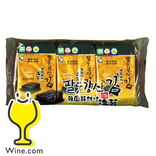 おかず つまみ のり ヒトシナ商事 韓国味付け海苔 8切8枚3袋×1個