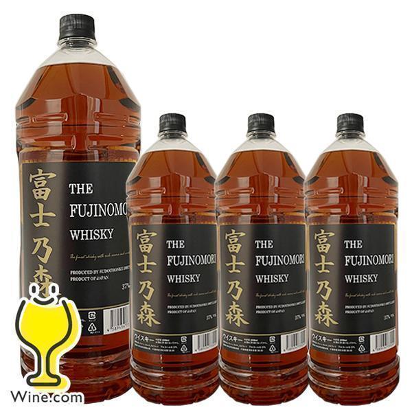 ウイスキー 4L ペットボトル 富士乃森 4本 国産ウイスキー whisky 大容量 優良配送 送料...