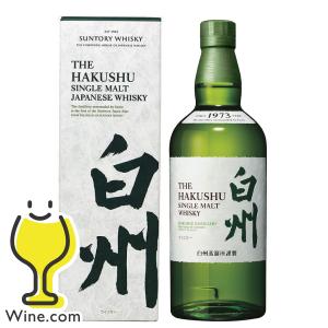 白州 ウイスキー whisky サントリー シングルモルトウイスキー 白州 100周年記念蒸溜所ラベル 700ml 優良配送 箱付き｜ワイン.com