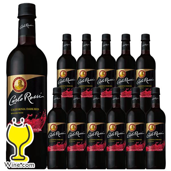 赤ワイン ペットボトル wine 送料無料 サントリー カルロ ロッシ ダーク 720ml×1ケース...