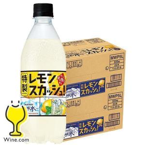 レモンスカッシュ 炭酸 送料無料 サントリー天然水 特製レモンスカッシュ 500ml×2ケース/48本(048)『ESH』｜wine-com