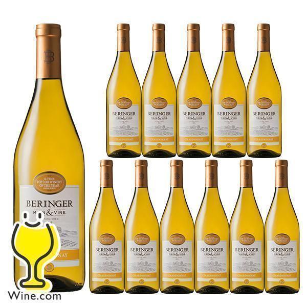 白ワイン wine 送料無料 ベリンジャー カリフォルニア シャルドネ 750ml×12本(012)...