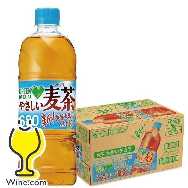 むぎ茶 送料無料 サントリー グリーンダカラ やさしい麦茶 680ml×1ケース/24本(024)『...