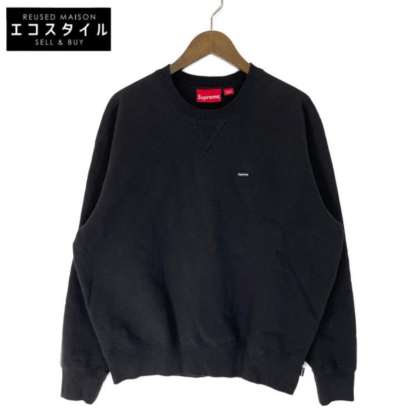 Supreme 22SS ブラック スモールボックス クルーネックスウェット S トップス コットン...