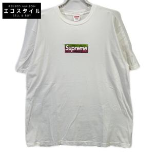Supreme シュプリーム ホワイト Los Angeles Box Logo Tシャツ ホワイト XL トップス コットン メンズ 中古