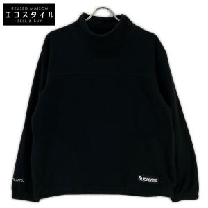 Supreme シュプリーム ブラック ポーラーテック モックネック ブラック トップス ポリエステル メンズ 中古