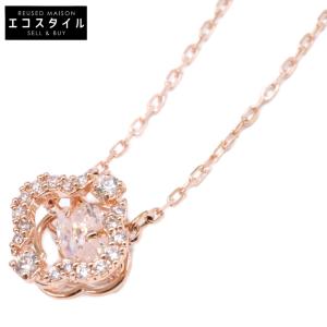新品同様/ SWAROVSKI スワロフスキー 5642928 18Kローズゴールドコーティング クローバー Una ネックレス レディース