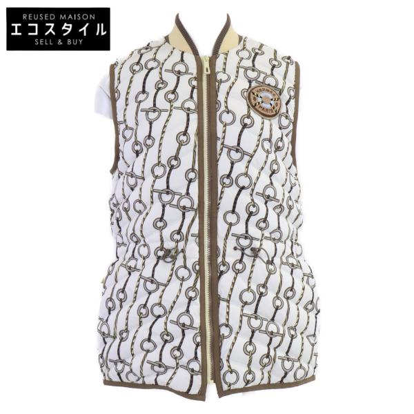 美品/国内正規/23AW HERMES エルメス 3H0163D2 総柄 キルティング ダウン ベス...