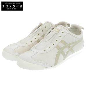 未使用 onitsuka tiger オニツカタイガー MEXICO 66 SLIP-ON メキシコスリッポン スニーカー レディース オフホワイト 23.5cm 1183C157