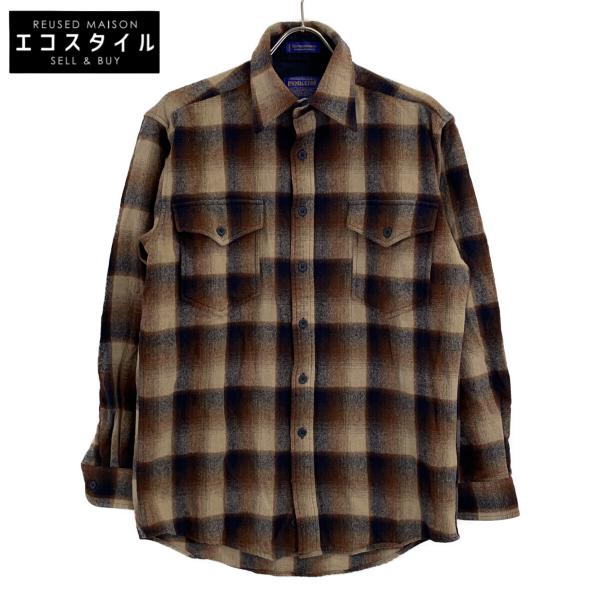 PENDLETON ペンドルトン 90s~ OUTDOORS MAN ブラウン バージンウール100...