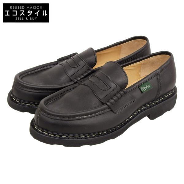 新品同様 Paraboot パラブーツ レザー ランス コインローファー レディース ノワール ブラ...