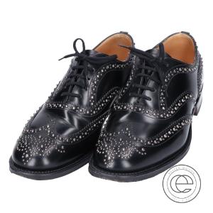 Church S チャーチ Burwood 2s バーウッド 81ラスト スタッズ フルブローグシューズ 75f ブラック メンズ Vicenza Vn