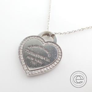 Tiffanyamp Co ティファニー K18wg ダイヤモンド リターントゥティファニー ハートタグ ダイヤ ネックレス ホワイトゴールド レディース Automationghana