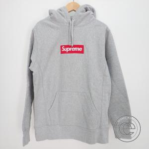 国内正規   Supreme シュプリーム ボックスロゴ スウェットプルオーバーパーカー トップス Small グレー メンズ
