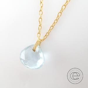 Marie Helene De Taillacマリーエレーヌドゥタイヤック K22 アクアマリン マロントップ ネックレス イエローゴールド