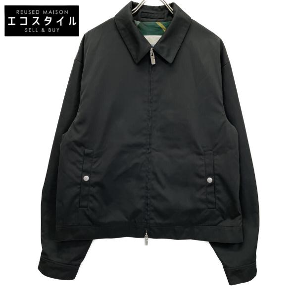 BURBERRY バーバリー 8083638 ハリントン ジップアップ ジャケット ブラック 50 ...