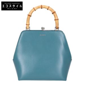 新品同様 JIL SANDER ジルサンダー J07WD0021 GOJI BAMBOO SMALL ハンドバッグ ラグーナ レディース