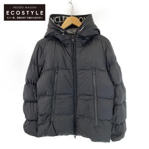 【美品】MONCLER AMIOT ライダースジャケットsize 0 ブラック Black Amiot Down Biker Jacket - Short Down Jackets for Men