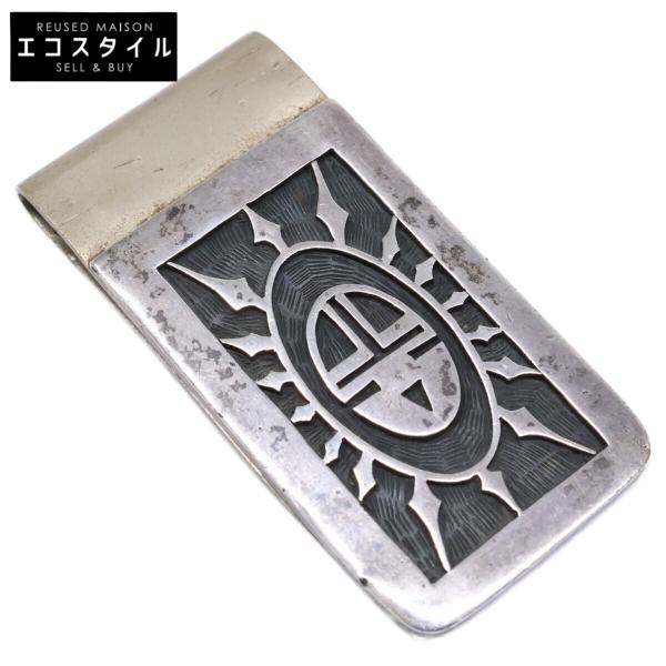 Joe Josytewa ジョー ジョスィテワ 925 ホピ族 サンフェイス マネークリップ シルバ...