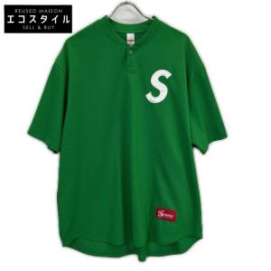 Supreme シュプリーム 25SS グリーン S Logo Baseball Henley グリーン XL トップス メンズ 中古