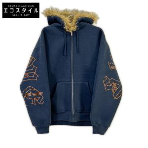 Supreme シュプリーム 25FW ネイビー Faux Fur Zip Up Hooded Sweatshirt ネイビー60 L トップス コットン メンズ 中古