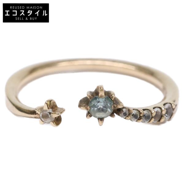 STAR JEWELRY スタージュエリー K10 トパーズ スター リング 指輪 レディース