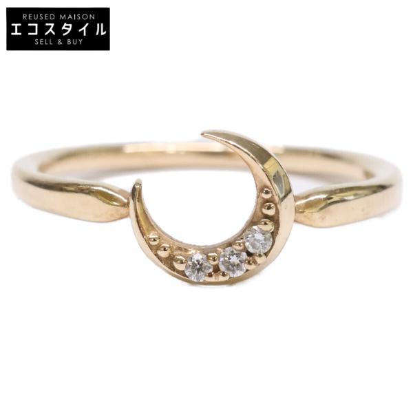 STAR JEWELRY スタージュエリー K10 0.02 ムーン ダイヤモンド リング 指輪 レ...