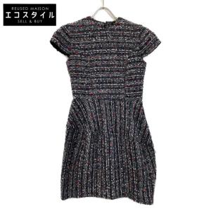 YOKOCHAN ヨーコチャン YCD-318-410 グレー ツイード バルーン ドレス  